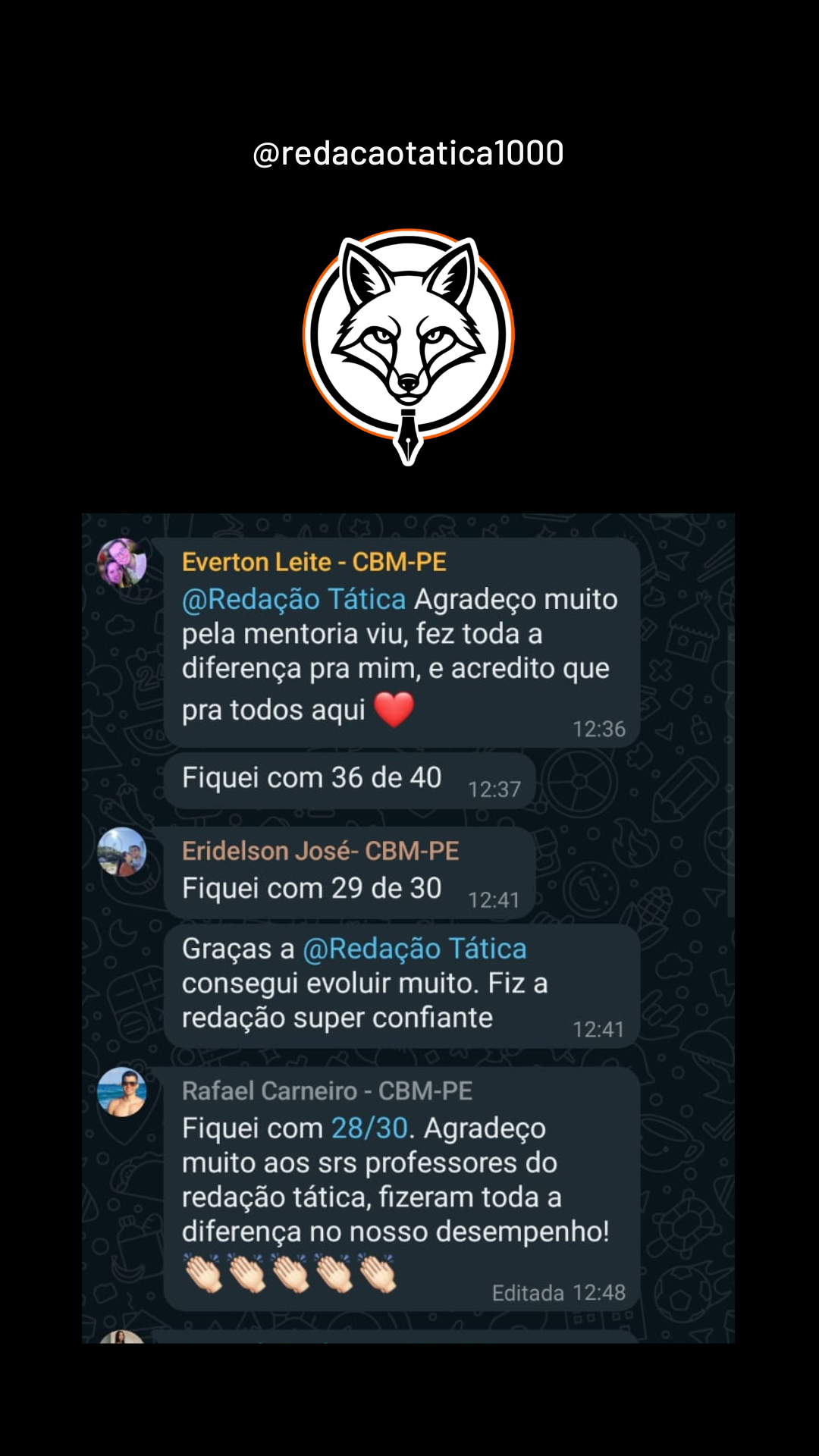 Feedback aluno 13
