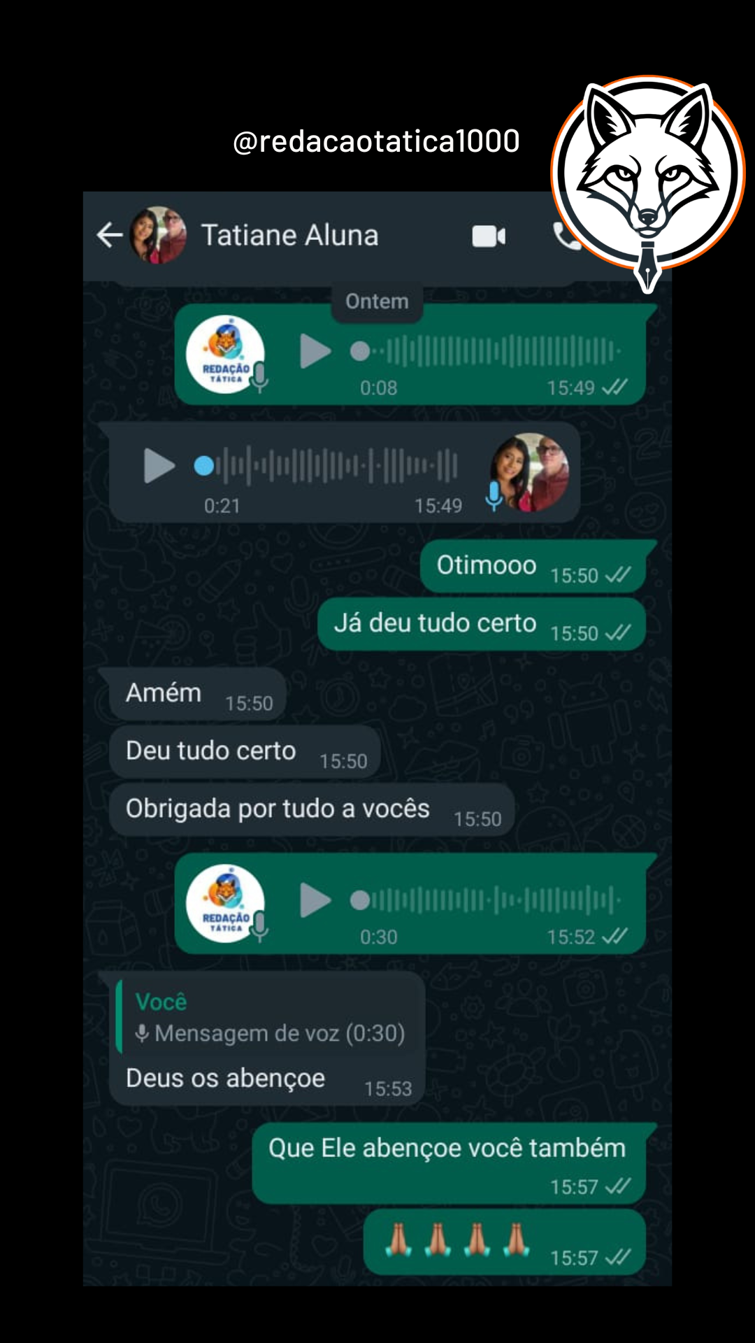Feedback aluno 19