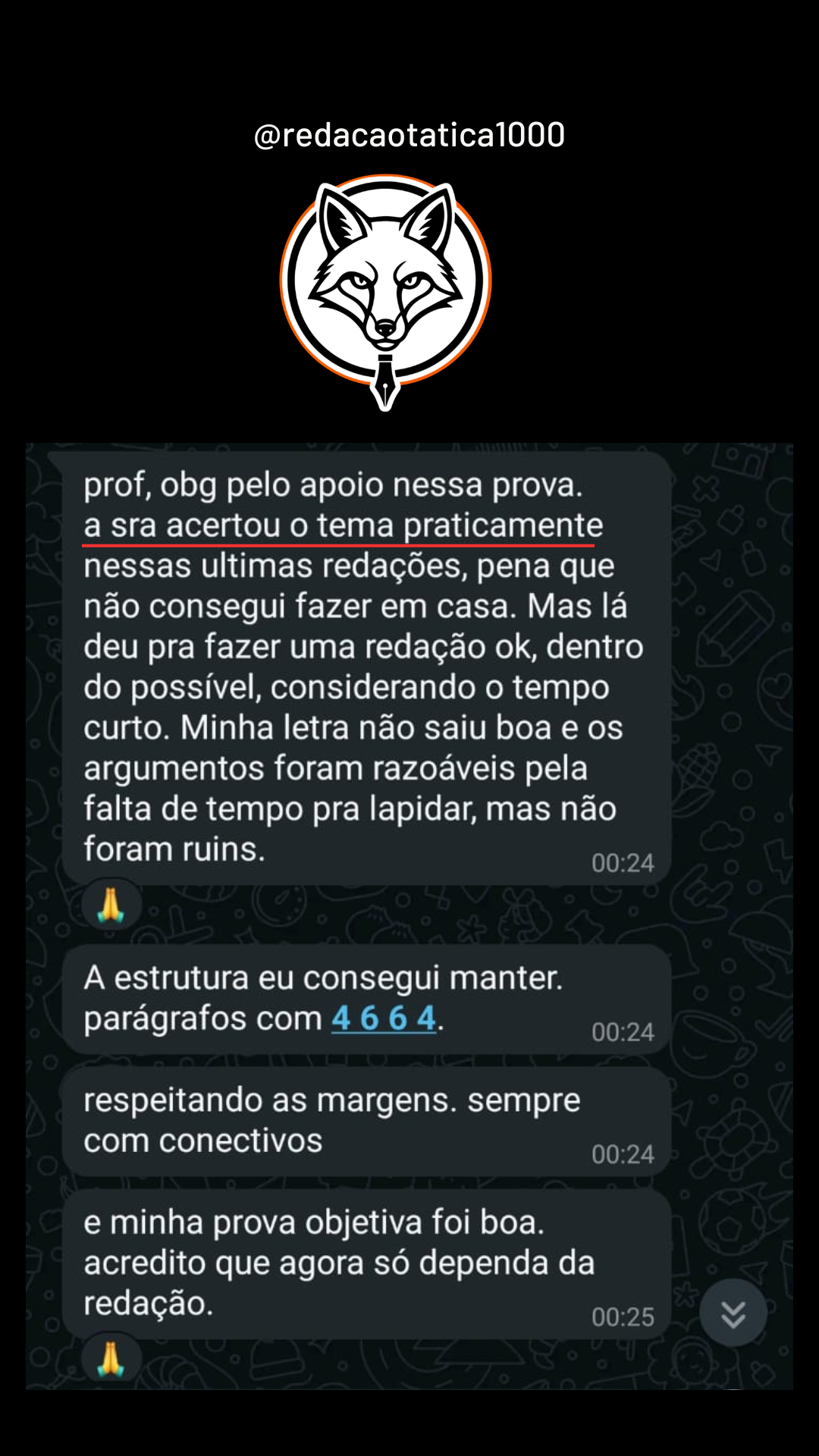 Feedback aluno 2