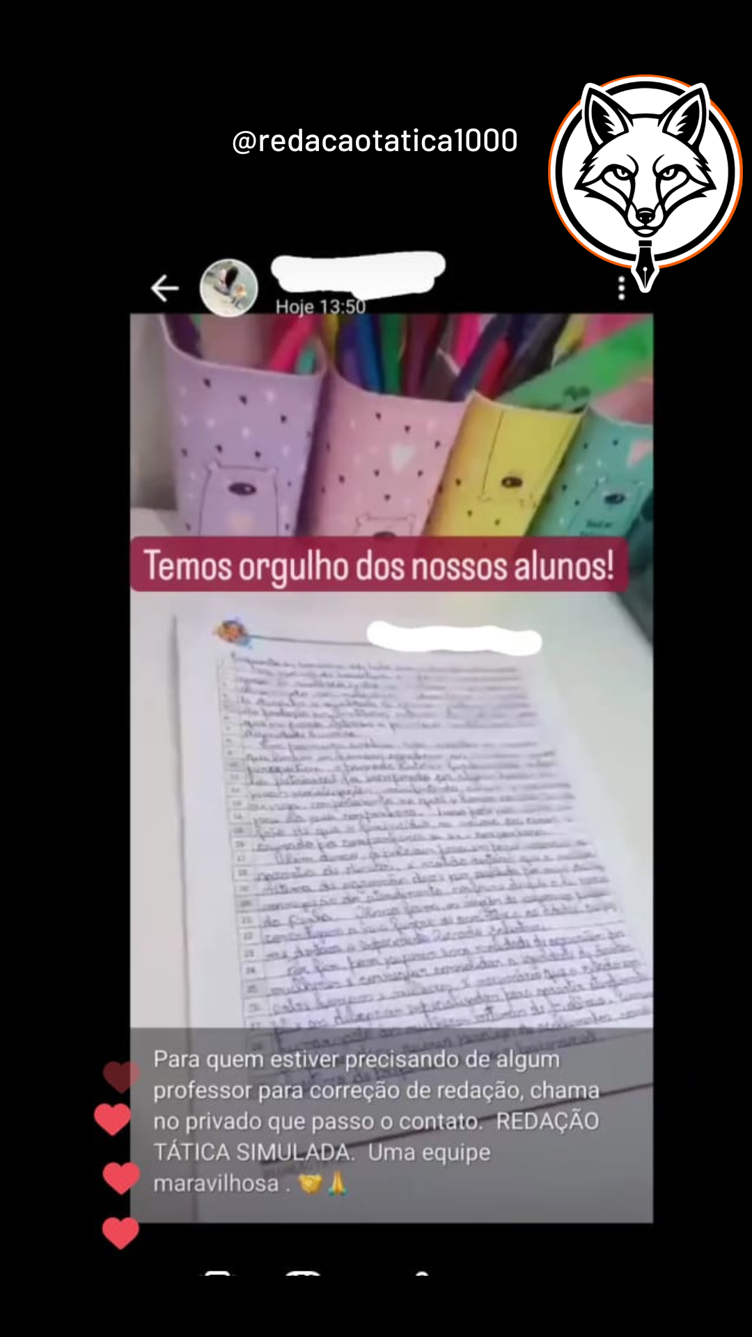 Feedback aluno 21