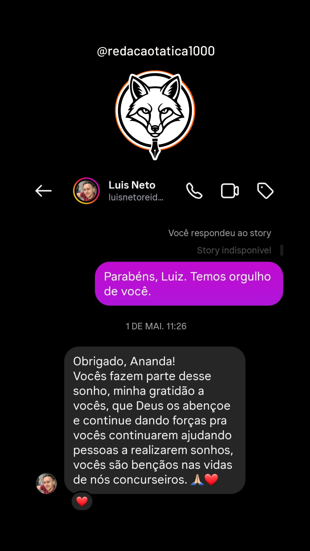 Feedback aluno 23