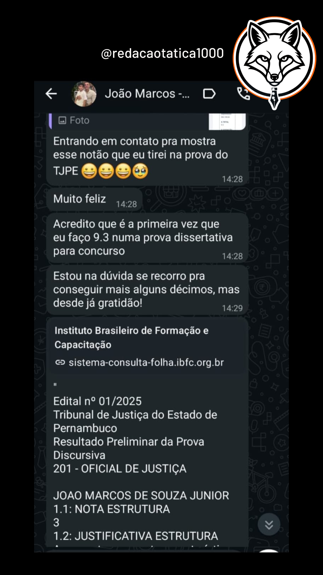 Feedback aluno 24