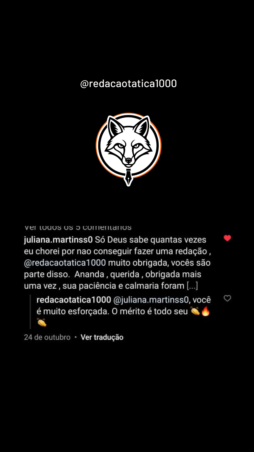Feedback aluno 27