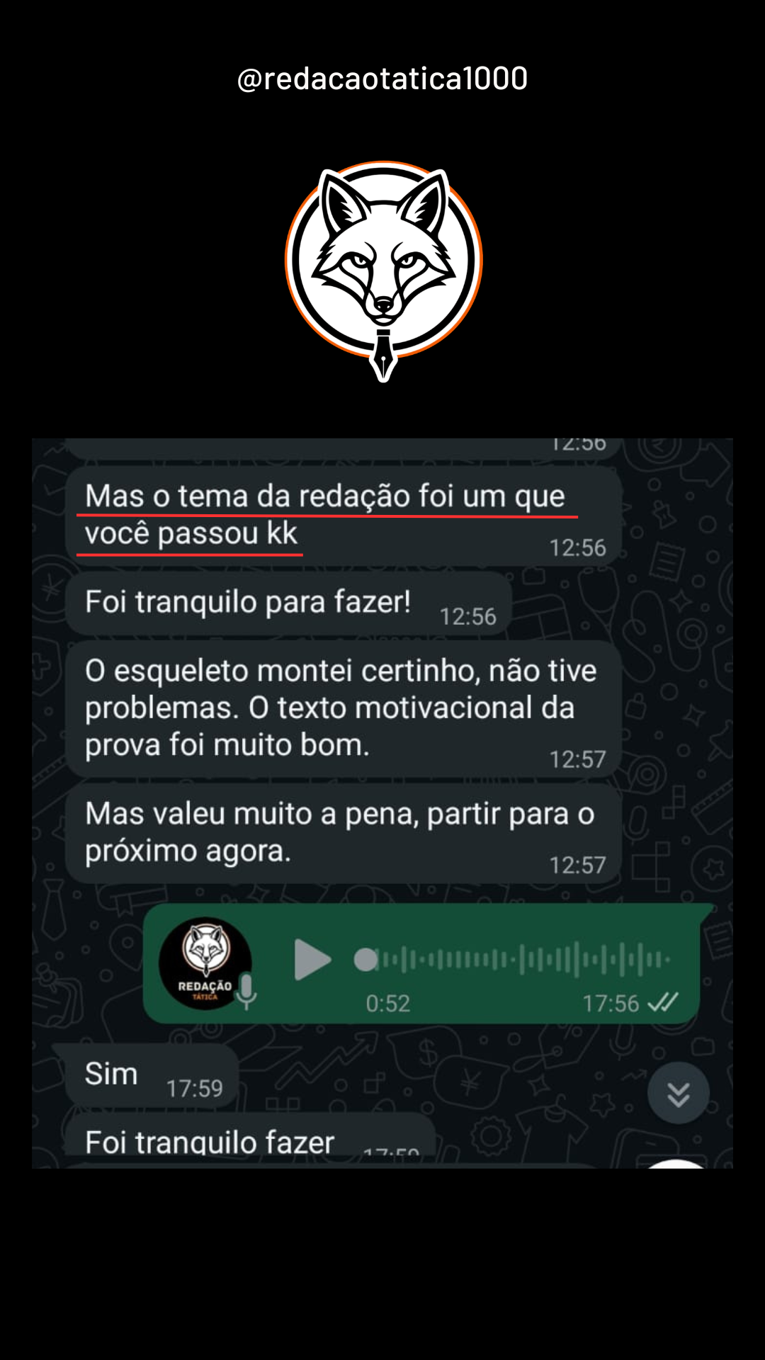 Feedback aluno 30