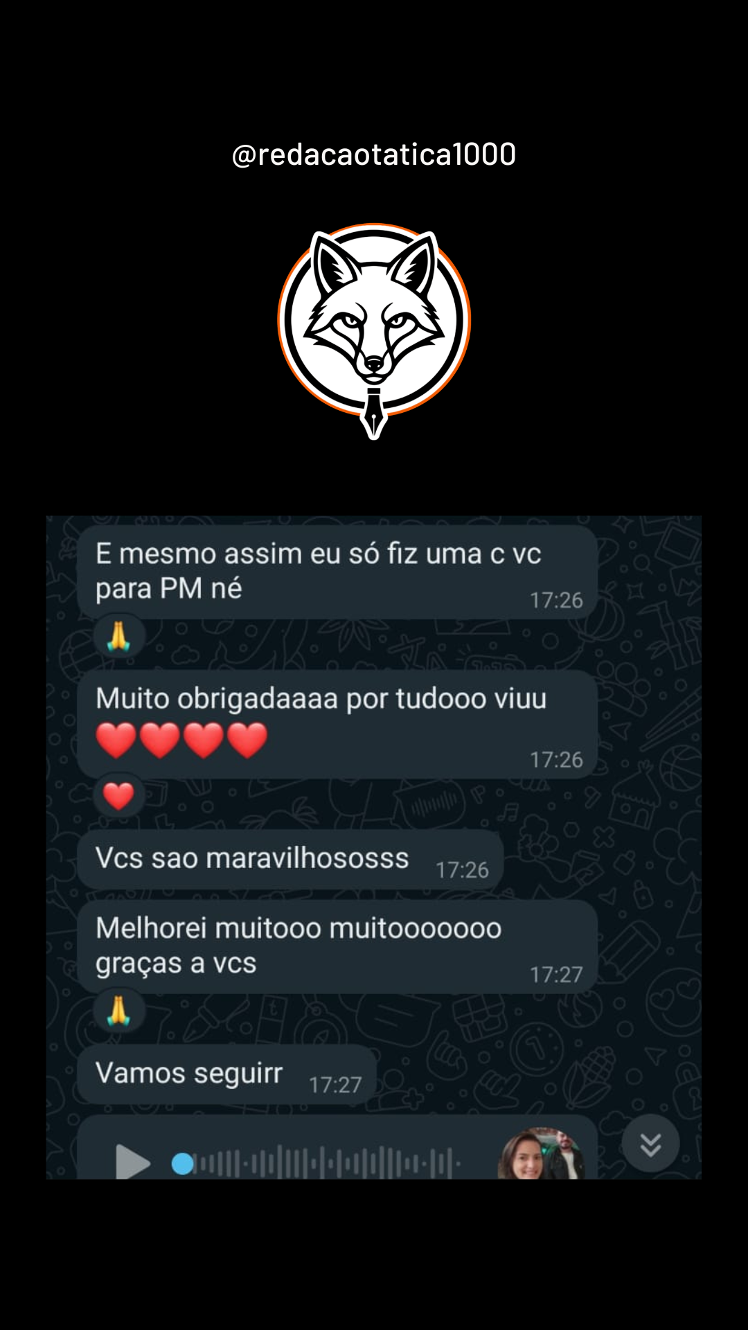Feedback aluno 8